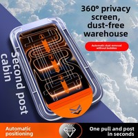 Film de protection en verre anti-poussière pour iPhone 18 Pro Max/Pro, anti-rayures, antichoc, sans bulles, étanche, anti-traces, confidentialité, anti-lumière bleue