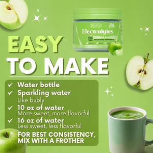 Electrolitos en Polvo de Marca Privada OEM, Sabor a Caramelo de Manzana, 5.29 oz, Sin Azúcar, Endulzado con Stevia, Suplemento Dietético Instantáneo - Product Image 3