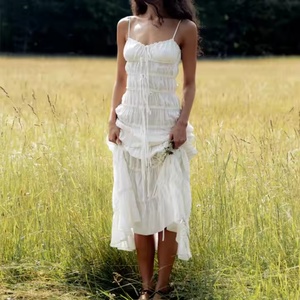 Vestido Casual Sexy para Mujer, Estilo Bohemio, Espalda Descubierta, Sin Mangas, Tipo Halter, para Fiestas de Verano, Nueva Llegada 2025 - Product Image 2