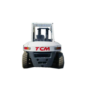 Chariot élévateur diesel d'occasion TCM 6 tonnes, 2 ou 3 montants, fabriqué en Chine avec moteur Isuzu et roulement, pour inspection vidéo. - Product Image 1