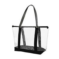 Sacs fourre-tout transparents en PVC imperméables de luxe personnalisés pour femmes, été, automne, hiver, printemps