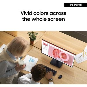 สำหรับจอภาพ Samsung 24 นิ้ว รุ่น Essential Monitor S30GD แผงหน้าจอ IPS แบบปรับเอียงได้ ขาตั้งแบบ 100Hz อัตรารีเฟรช ดีไซน์ตามหลักสรีรศาสตร์ ปกป้องสายตา จอภาพแบบ Wide Screen - Product Image 3