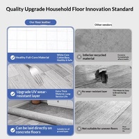 Tapis de sol en PVC épaissi anti-ciment pour intérieur, pose directe, résistant à l'usure, grande surface, pose complète, revêtement UV