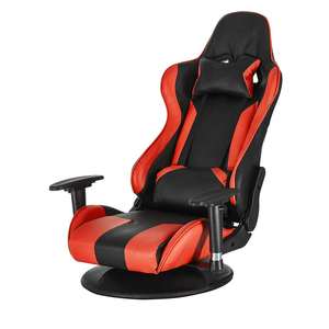 <span class=keywords><strong>Silla</strong></span> giratoria ergonómica de cuero para Gaming, sillón de oficina con espalda alta ejecutiva, sin ruedas, color rojo y negro, nuevo diseño - Product Image 4