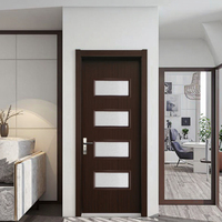ZS WPC moderne intérieur complet WPC porte ensemble bois massif Simple isolation phonique humidité anti-insectes porte personnalisable