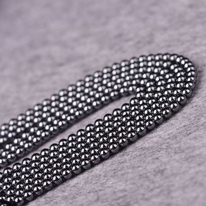Good Quality Natural Hematite Non <strong>Magnet</strong> Smooth Round <strong>Beads</strong> - Product Image 2
