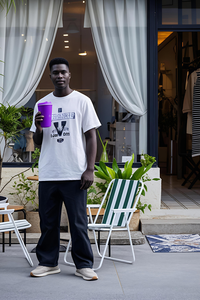 יציקת נשים ישירה הצוואר חולצת פוליאסטר t חולצת בלוק עיצוב מודגש מראה אופנה אופנה קדימה חולצה - Product Image 5