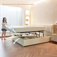 Lit King Size avec un Sens de la Sophistication, Luxe Léger et Simplicité, Lit Double