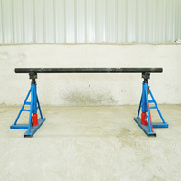 Support de déroulement de câble de grande capacité hydraulique vertical de 10 tonnes à 15 tonnes pour la pose de câbles lourds