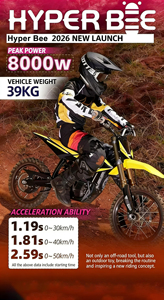 Motocicleta Todoterreno 2026, 58V/22Ah 8kW, 65 Km/h, 185N.m, Surron Bee 2026, Nueva Versión Inteligente SurRon Hy - Product Image 4
