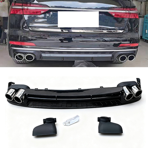 <span class=keywords><strong>S</strong></span>-<span class=keywords><strong>line</strong></span> e versione normale aggiornamento diffusore paraurti posteriore con tubo di scappamento per <span class=keywords><strong>Audi</strong></span> A6 C8 a S6 stile 2019-2024 - Product Image 1