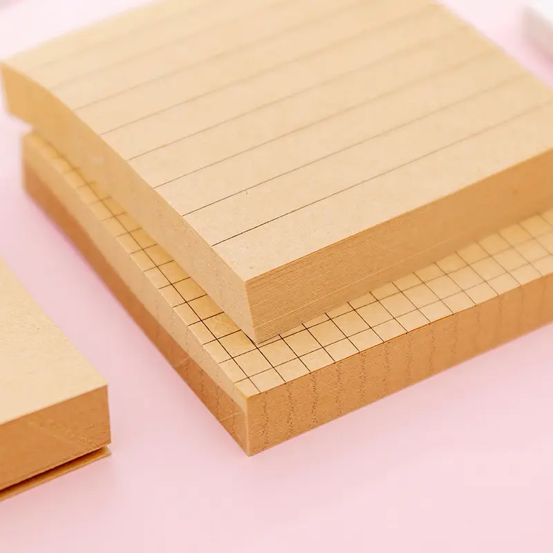 Benutzer definierte Kleber schreiben gedruckte Briefpapier Haft notizen Notiz blöcke Quadratische Notizblock Schreibwaren