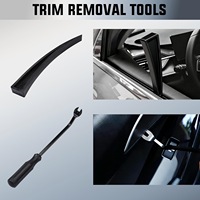 Kit d'outils automobiles professionnels de 26 pièces avec extracteur de goupille de 5ème roue en acier inoxydable et plastique noir, marque SUOAN, garantie de 3 mois