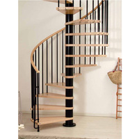 PRIMA LUXURY Escalier en spirale contemporain en verre pour villa de luxe, personnalisable avec décoration intérieure moderne