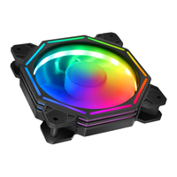 Nouveau design, ventilateur PC RGB très vendu pour boîtier de jeu, ventilateur d'ordinateur PC RGB 6 broches 120 mm, ventilateurs de refroidissement 12 cm, refroidisseur d'air