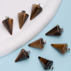 Péndulo <span class=keywords><strong>de</strong></span> Cristal <span class=keywords><strong>de</strong></span> <span class=keywords><strong>Piedra</strong></span> Natural Tricónico <span class=keywords><strong>de</strong></span> Acero Inoxidable con <span class=keywords><strong>Ojo</strong></span> <span class=keywords><strong>de</strong></span> <span class=keywords><strong>Tigre</strong></span> para Collar <span class=keywords><strong>de</strong></span> Joyería DIY - Product Image 3