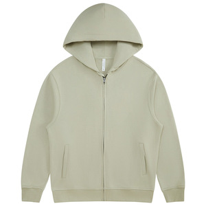 Sweat à capuche zippé épais et vierge 330gsm Streetwear baggy surdimensionné - Product Image 1