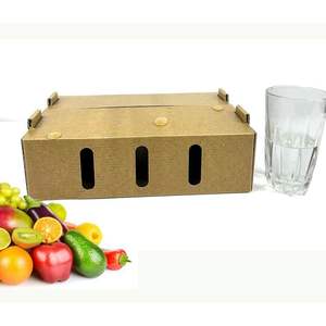 Boîte en carton ondulé solide à 3 couches de haute qualité avec revêtement à la cire pour l'expédition <span class=keywords><strong>express</strong></span> et l'emballage de poisson congelé - Product Image 5