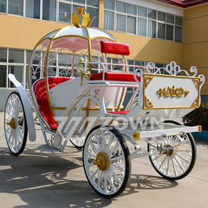 Kute rose chariot de citrouille de haute qualité grand chariot de citrouille de cendrillon décoratif pour le chariot sans cheval de <span class=keywords><strong>mariage</strong></span> - Product Image 2
