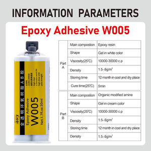 Fast Fix 5 Minutes Clear Color Epoxy AB Glue 50ml Transparent Metal Plastic Ceramic AB Epoxy Adhesive in Seringue Super Glue - Product Image 4