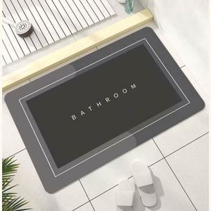 Custom Logo Modern Print Non-Slip Super <b>Absorbent</b> Fast Drying Eco-Friendly Diatom Ooze <b>Bath</b> <b>Mat</b> - Product Image 4