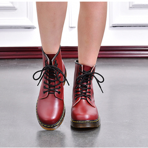 BABALA Ankle &amp; <strong>Bootie</strong> Comfort Cool Platform <strong>Shoes</strong> Modern High End Chunky Heel Sneakers Round Toe Leather Winter Boots - Product Image 5