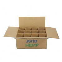 Boîte en carton ondulé personnalisée, recyclable, directement de l'usine, avec impression, pour l'emballage et l'expédition, avec insert.
