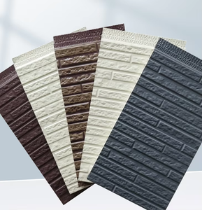 Paneles Sándwich de Espuma de Poliuretano con Revestimiento de Zinc Aluminizado, Diseño Tradicional, Aislamiento Térmico, Impermeables, Ecológicos, para <span class=keywords><strong>Paredes</strong></span> Exteriores - Product Image 2