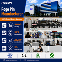 Conectores Pogo Pin de 2.5mm Personalizados de Fábrica, Conectores Macho con Resorte, Tipo DIP, Conector Pogo Pin de Alta Resistencia