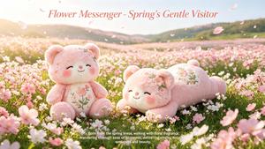 Peluche de Mensajero Floral, Muñeco de Peluche Suave, Compañero de Sueño para Niños, Peluche Reconfortante, Diseño Personalizado - Product Image 6