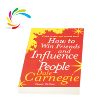 Services d'impression de livres à couverture souple de la chine personnalisée, comment gagner des amis et influencer les gens, livres pour adultes en anglais