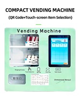 Mini distributeur automatique à écran tactile avec code QR, kiosque intelligent en libre-service, 4 catégories de produits, vente au détail sans surveillance