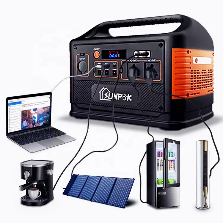 bateria portatil solar para 1000w Eu Portable Power Station Ups Solar Generator Powerstation Lithium Ion Battery 1kwhu