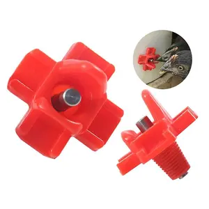 Mounted Horizontal Side Automatic Poultry Nipples Drinker Waterer For Chicken