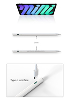 Stylet actif pour tablette WENKU 010H avec logo personnalisé, en aluminium, rejet de la paume, détection d'inclinaison, pointe remplaçable pour iPad 2025 Gen