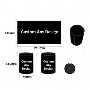 Vente en gros de refroidisseurs de canettes de bière en néoprène noirs, personnalisables, à saveur pure, isolés, pour sublimation, en gros - Product Image 5