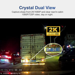 Cámaras de Coche 2K con Doble Lente, Grabador de Vídeo, GPS, Monitoreo de Estacionamiento, Grabación Remota en Vivo, Accesorios para Vehículos, Grabador Frontal 4G - Product Image 3