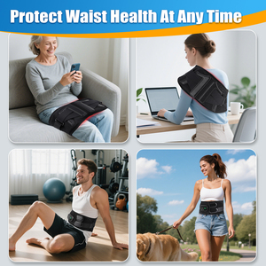 Schnur loses Rotlicht therapie gerät Knet massage Elektrische Lendenwirbel stütze Bauch gurt heizung Rückens tütze Taillen massage gerät - Product Image 6