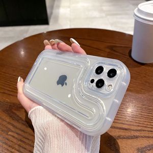 Custodia per cellulare unica in TPU trasparente <span class=keywords><strong>bianco</strong></span> e nero all'ingrosso per <span class=keywords><strong>iPhone</strong></span> Air 17 Pro Max 16 15 14 11 XS <span class=keywords><strong>XR</strong></span> X 8 7 Plus - Product Image 3