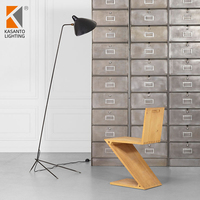 Lampes de table de style européen au design nordique créatif, réplique de Casquette Serge Mouille, trépied en fer, lampe de bureau en métal pour salle de lecture