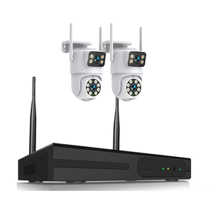 Système de caméra de sécurité d'extérieur 4K à double objectif 8MP <span class=keywords><strong>Alarme</strong></span> intelligente de suivi automatique humain <span class=keywords><strong>Kit</strong></span> NVR sans fil 8CH Wifi Ptz Caméra Système de vidéosurveillance - Product Image 4