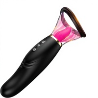 Vibrateur pour couples avec 10 modes de vibration, tasse amovible, stimulation du point G, du sein et des mamelons
