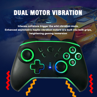 Manette sans fil BT avec logo personnalisé pour Nintendo Switch PC IOS Android Gamepad Moteur de vibration double Joystick