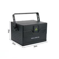 Luz Láser RGBW para Escenarios con Control por Aplicación e Interfaz ILDA RJ45 para Bodas, Fiestas, Cumpleaños, DJ, Discotecas