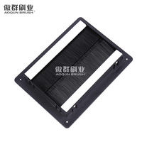 Caja de conectividad con cepillo de escritorio, centro de alimentación para mesa de conferencias con enchufe conveniente, USB, HDM, RJ45, VGA, etc.