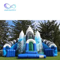 特別なデザインの裏庭の巨大なインフレータブルslIdesインフレータブルバウンサージャンプスライド子供のためのインフレータブルクライミングスライド