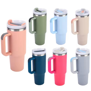 Wholesale <b>Hot</b> Selling Stainless Steel 304 Insulated Travel Mug 40oz Large Capacity Office Car Sports Double Wall Handle Modern - Product Image 1