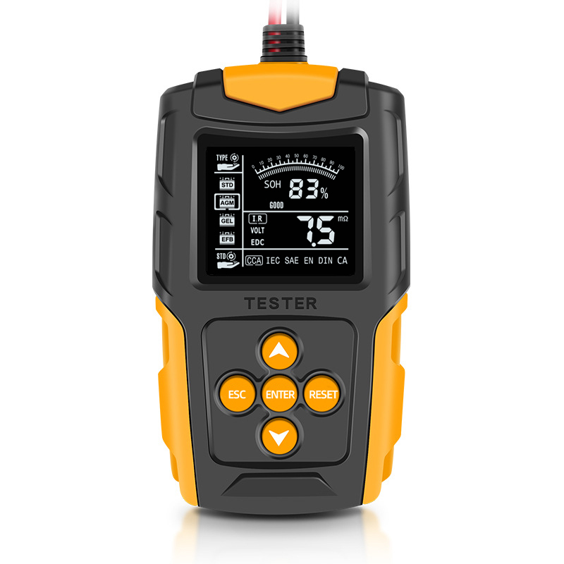 Новинка, Лидер продаж, тестер автомобильного аккумулятора, 12 В, 24 В постоянного тока, анализатор емкости зарядного устройства, тестер нагрузки, тест системы запуска 40-2000CCA