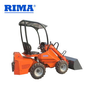 800kg <span class=keywords><strong>Mini</strong></span> Front End <span class=keywords><strong>Loader</strong></span> Compact Wheel <span class=keywords><strong>Loader</strong></span> dengan ban lebar - Product Image 3
