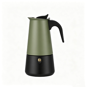 <span class=keywords><strong>Cafetera</strong></span> <span class=keywords><strong>Italiana</strong></span> Moka de Acero Inoxidable Verde Oliva Mate, <span class=keywords><strong>Cafetera</strong></span> Espresso para Estufa de Inducción, <span class=keywords><strong>Cafetera</strong></span> <span class=keywords><strong>Italiana</strong></span> Geyser de 2 a <span class=keywords><strong>12</strong></span> <span class=keywords><strong>Tazas</strong></span> - Product Image 2